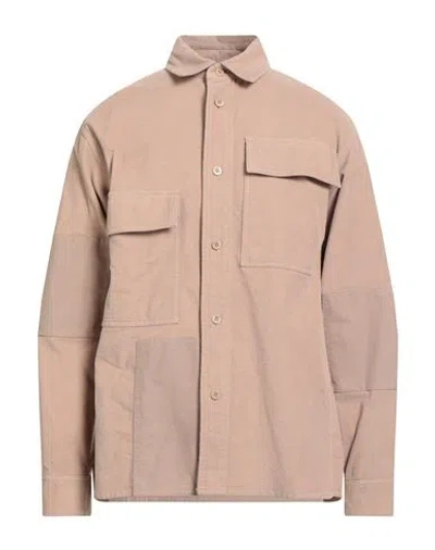JW ANDERSON JW ANDERSON MAN SHIRT BEIGE SIZE 38 COTTON, ELASTANE