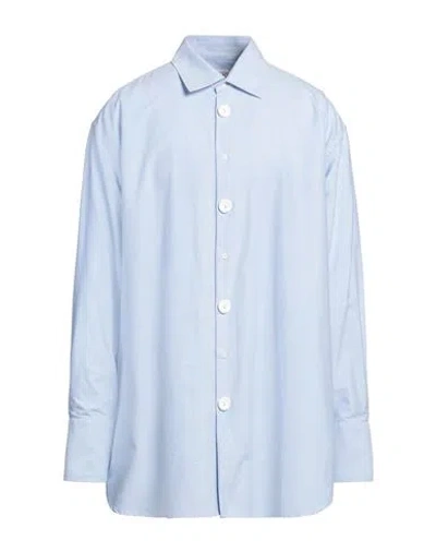 Jw Anderson Man Shirt Light Blue Size M Cotton