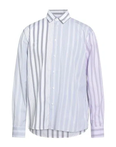 JW ANDERSON JW ANDERSON MAN SHIRT LIGHT GREY SIZE 38 COTTON