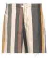Jw Anderson Man Shorts & Bermuda Shorts Beige Size M Cotton In Beige