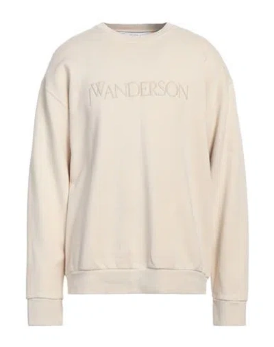 Jw Anderson Man Sweatshirt Beige Size S Cotton