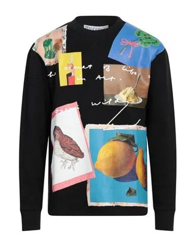 Jw Anderson Man Sweatshirt Black Size M Cotton