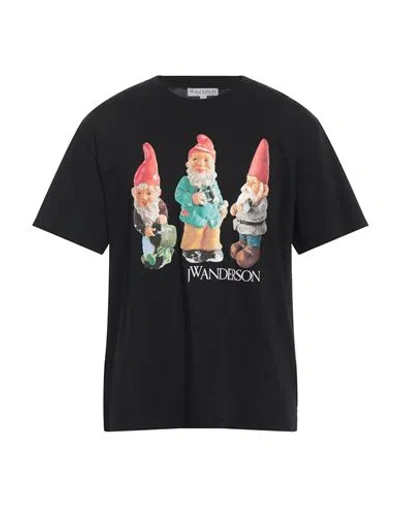 JW ANDERSON JW ANDERSON MAN T-SHIRT BLACK SIZE L COTTON
