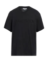 Jw Anderson Embroidered-logo Cotton T-shirt In Black