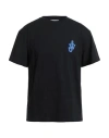 Jw Anderson Black Anchor T-shirt In Black