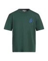 Jw Anderson Logo-patch Cotton T-shirt In Green