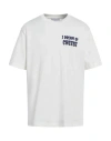 Jw Anderson Man T-shirt White Size L Organic Cotton In White
