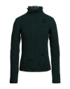 Jw Anderson Man Turtleneck Dark Green Size M Wool, Polyamide
