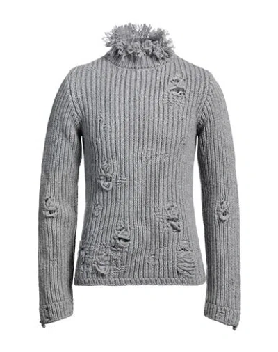 Jw Anderson Distressed-effect Merino-wool Jumper In Grey