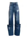 Jw Anderson J.w.anderson Maxi Turn Up Jeans In Blue