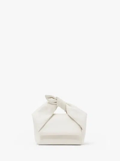 JW ANDERSON MEDIUM BOW TWISTER - LEATHER TOP HANDLE BAG