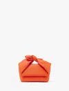 Jw Anderson Medium Bow Twister - Leather Top Handle Bag In Orange