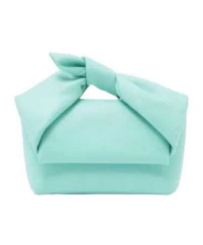 Jw Anderson Medium Bow Twister In Aqua