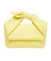Jw Anderson Medium Bow Twister Tote Bag In Yellow