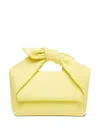 Jw Anderson Medium Bow Twister Tote Bag In Yellow