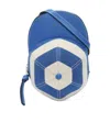 Jw Anderson Medium Cap Leather Crossbody Bag In Blue