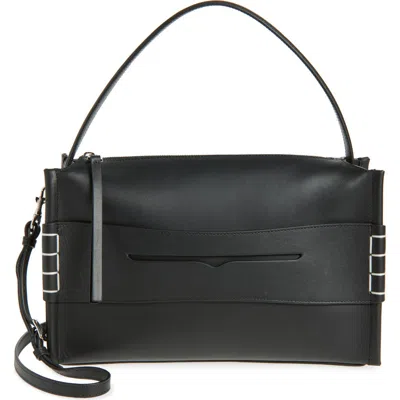 Jw Anderson Medium Loafer Leather Shoulder Bag In Black 999
