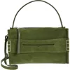 Jw Anderson Medium Loafer Leather Shoulder Bag In Khaki 575