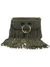 Jw Anderson Medium Pierce Suede Fringe Bag