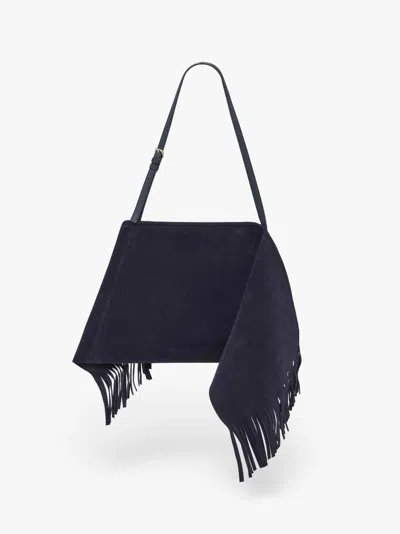 Jw Anderson Medium Scarf Bag - Suede Shoulder Bag In Blue