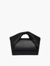 Jw Anderson Large Twister - Leather Top Handle Bag In Black