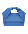 Jw Anderson Medium Twister Leather Shoulder Bag In Blue