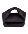 Jw Anderson Medium Twister Velvet Tote Bag In Black