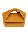 Jw Anderson Medium Twister Velvet Tote Bag In Orange