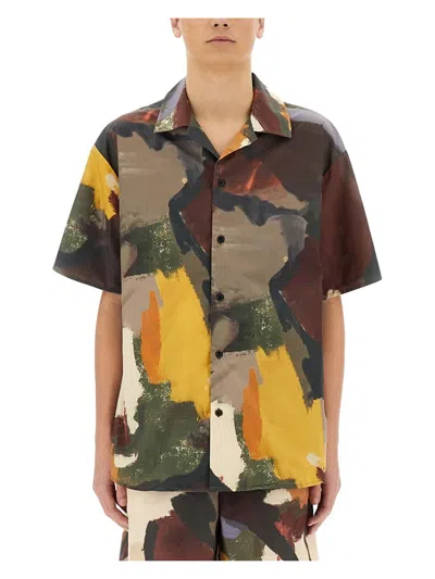 JW ANDERSON MEN'S ABSTRACT PRINT SHIRT | SIZE 48 | SH0349 COLOR PG1728595