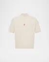 Jw Anderson Polo Collared Shirt Short Sleeves In White