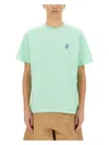 Jw Anderson Men T-shirt With Embroidery In Green