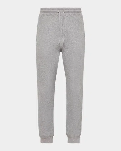 Jw Anderson Men & Apos;s Cotton Cuffed Drawstring Sweatpants In Gray