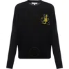 Jw Anderson Jwa Bunny Intarsia Wool Crewneck Sweater In Black