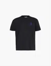 Jw Anderson Anchor Embroidery Back Print T-shirt In Black