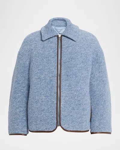 JW ANDERSON MEN'S CONTRAST-TRIM ZIP JACKET