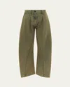 Jw Anderson Seam Trousers Twisted Seams In Green