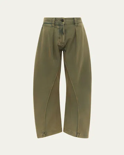 JW ANDERSON MEN'S COTTON OVERSIZED TWISTED SEAM TROUSERS