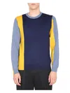 Jw Anderson Colour-block Long-sleeve Jumper In Blue