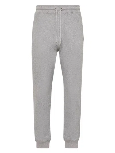 Jw Anderson Men's Cuffed Cotton Sweatpants In Gray