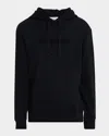 Jw Anderson Logo Embroidered Hoodie In Black