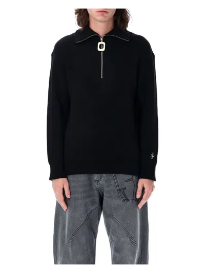 JW ANDERSON MEN'S HALF-ZIP SWEATER