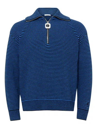 JW ANDERSON JW ANDERSON MEN HALF-ZIP TURTLENECK