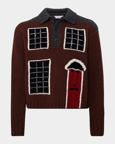 JW ANDERSON MEN'S HOUSE POLO SWEATER