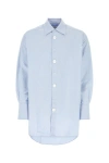 Jw Anderson Light Blue Oxford Oversize Shirt In Blue