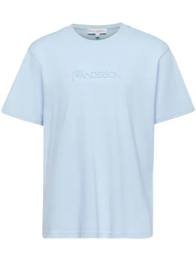 Jw Anderson Men Logo T-shirt In Blue