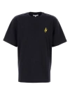 Jw Anderson Men Midnight Blue Cotton T-shirt In Black