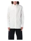 Jw Anderson Lace Panel Shirt In White