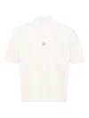 Jw Anderson Men Short-sleeve Polo Shirt With Logo In White