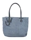 Jw Anderson Small Puffy Anchor Tote Bag In Blue