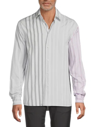 JW ANDERSON MEN'S STRIPED COTTON SHIRT